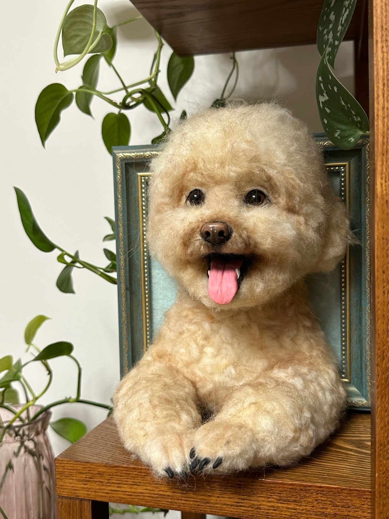 Framed Pet Portrait | Pet Head With Paws