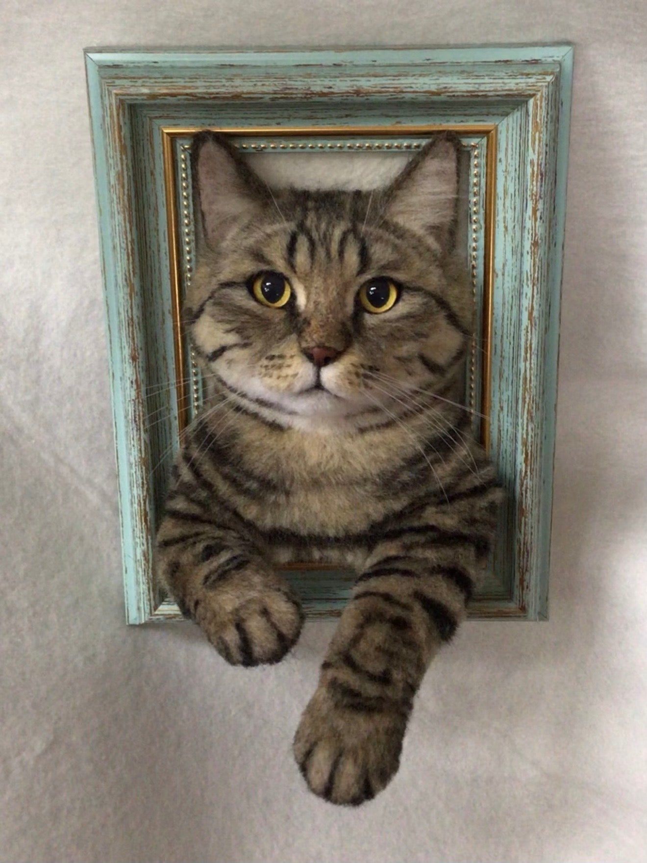 Framed Pet Portrait | Pet Head With Paws