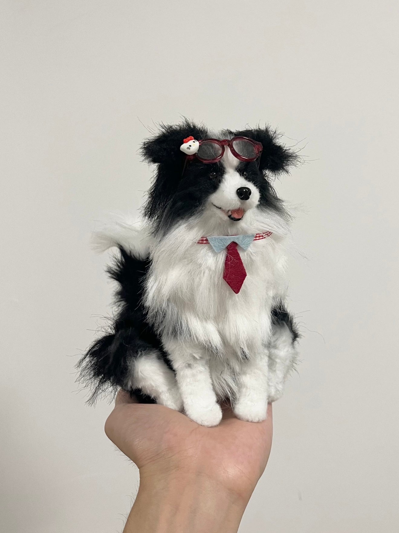 Custom Handmade Pipe Cleaner Pet Miniature - Realistic Dog Replica (Perfect Size: At 12cm (approx. 4.7 inches),)