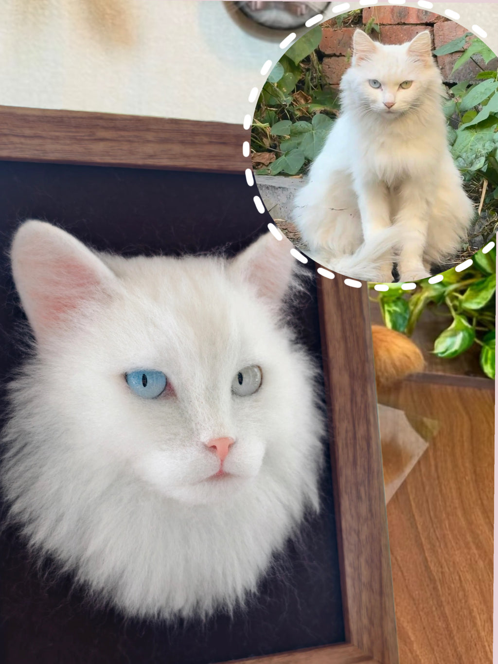 Framed Pet Portrait  | Pet Head Only (No Paws)